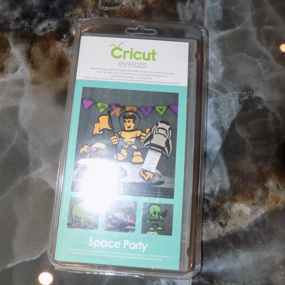 Space Party Cricut Aliens Space ship Planet Solar system Rocket NEW